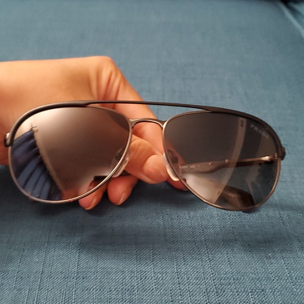 Prada Gunmetal Sunglasses Polarized - Picture 4 of 16